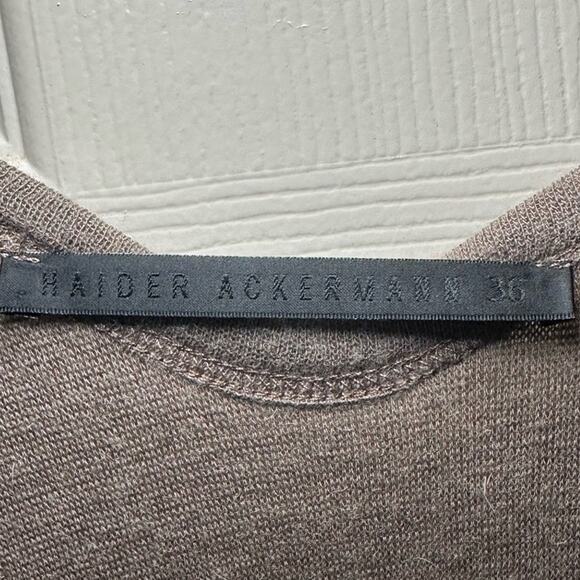 Haider Ackermann Wool Maxi Dress in Sepia size FR 36 Layered Tank - Picture 2 of 11